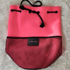 Victoria Secret Pink Black Beach Pool Bag